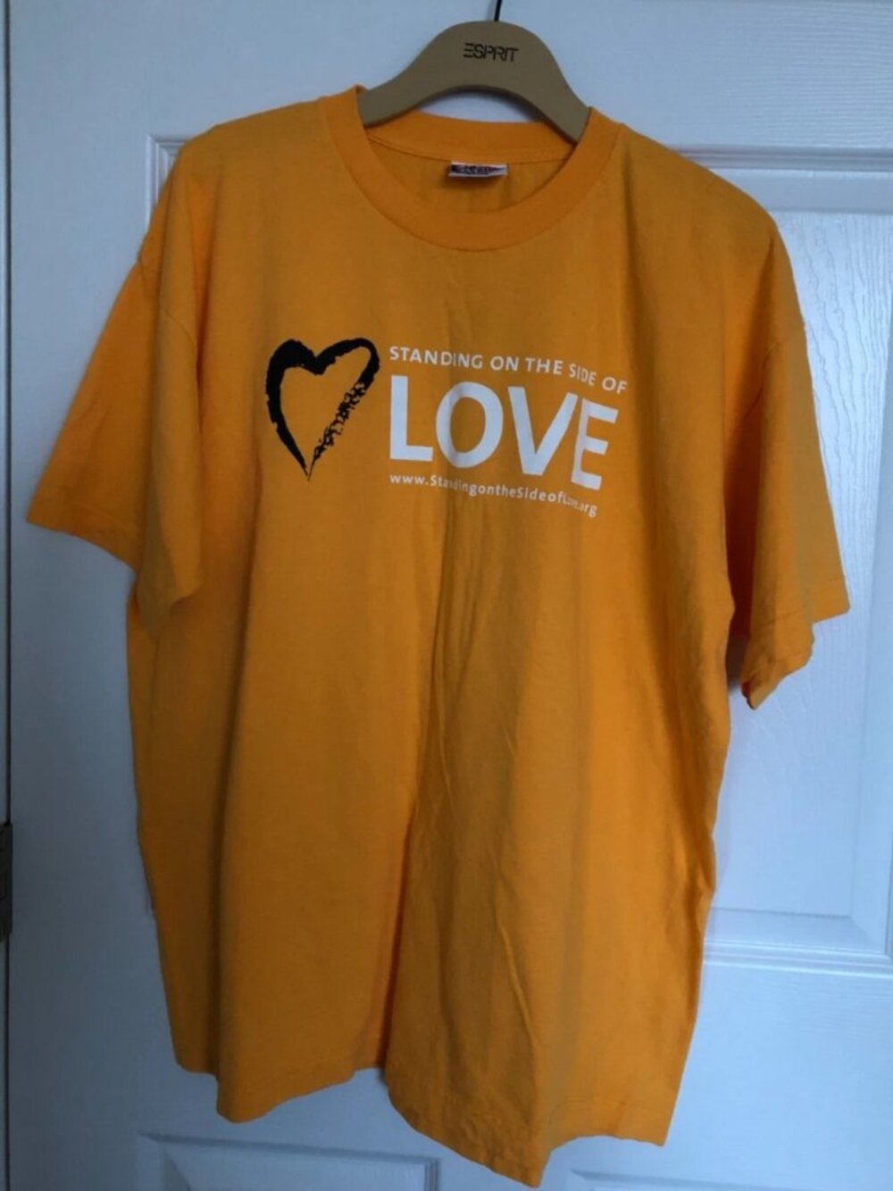 Bayside - Side With Love Unisex USA-Made 100% Cotton T-Shirt XL
